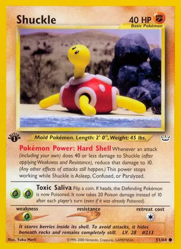 Shuckle [1st Edition] - Pokemon Neo Revelation #51