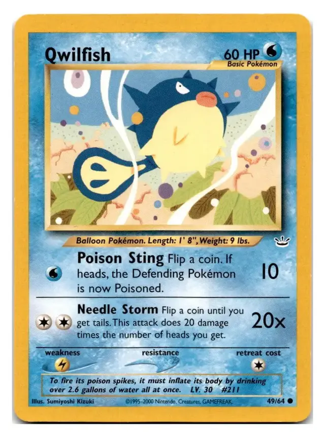 Qwilfish - Pokemon Neo Revelation #49