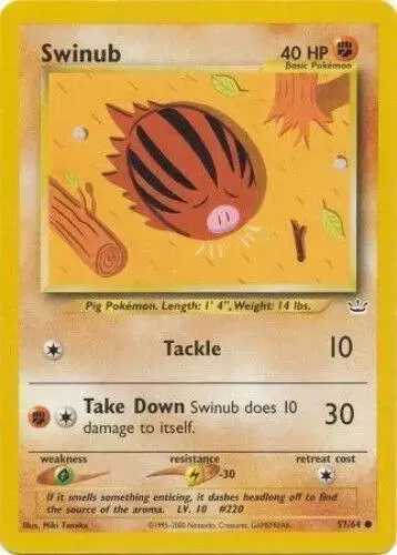 Swinub - Pokemon Neo Revelation #57