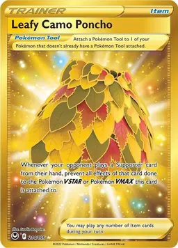 Leafy Camo Poncho 214 - Pokemon Silver Tempest