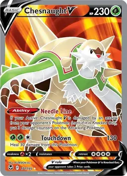 Chesnaught V 171 - Pokemon Silver Tempest