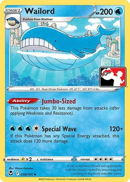 Wailord [Prize Pack] - Pokemon Prize Pack Series #38