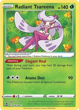Radiant Tsareena 16 - Pokemon Silver Tempest