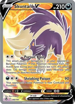 Skuntank V 180 - Pokemon Silver Tempest