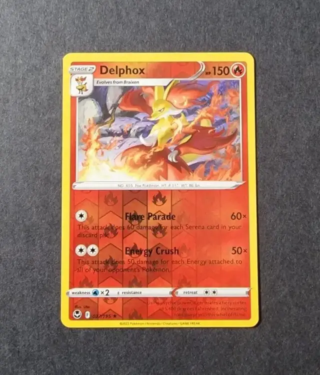 Delphox [Reverse Holo] - Pokemon Silver Tempest #27