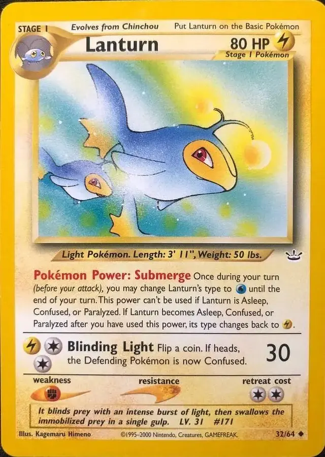 Lanturn - Pokemon Neo Revelation #32