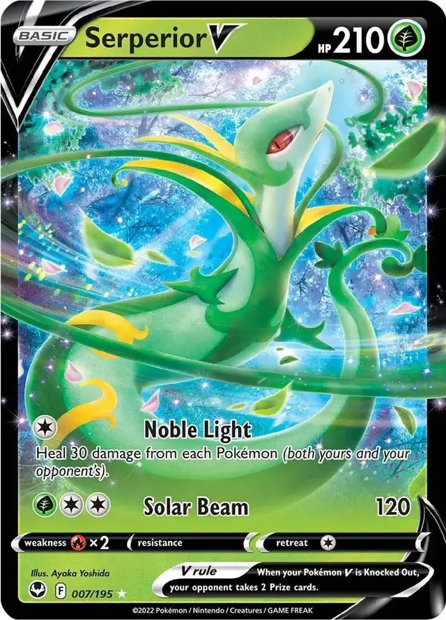 Serperior V - Pokemon Silver Tempest #7
