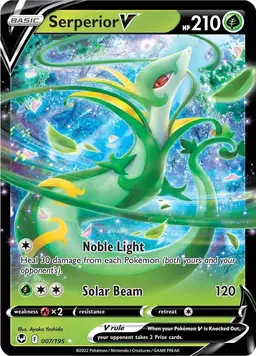 Serperior V 7 - Pokemon Silver Tempest