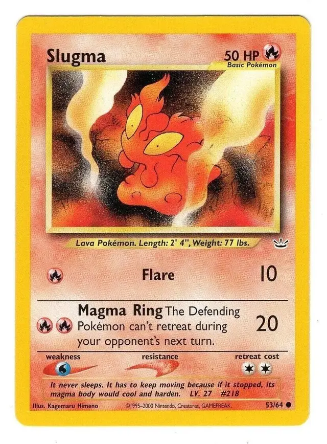 Slugma - Pokemon Neo Revelation #53