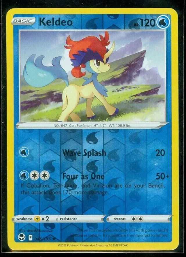 Keldeo [Reverse Holo] - Pokemon Silver Tempest #46