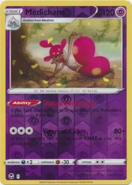 Medicham [Reverse Holo] - Pokemon Silver Tempest #73