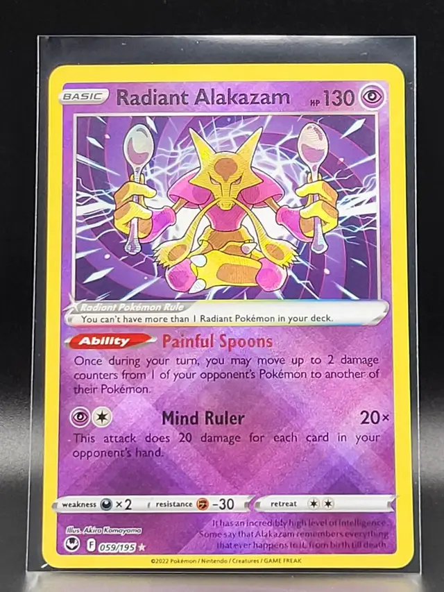 Radiant Alakazam - Pokemon Silver Tempest #59