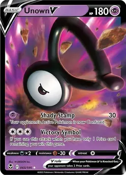 Unown V 65 - Pokemon Silver Tempest