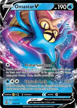 Omastar V 35 - Pokemon Silver Tempest