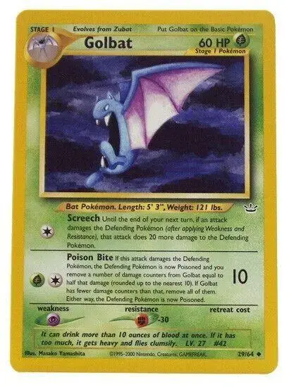 Golbat - Pokemon Neo Revelation #29