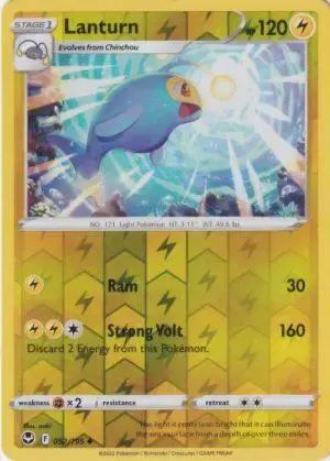 Lanturn [Reverse Holo] - Pokemon Silver Tempest #52