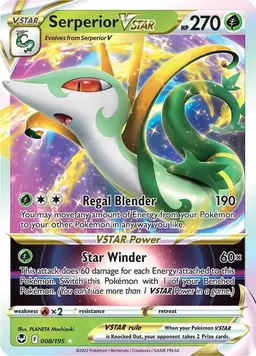 Serperior VSTAR 8 - Pokemon Silver Tempest