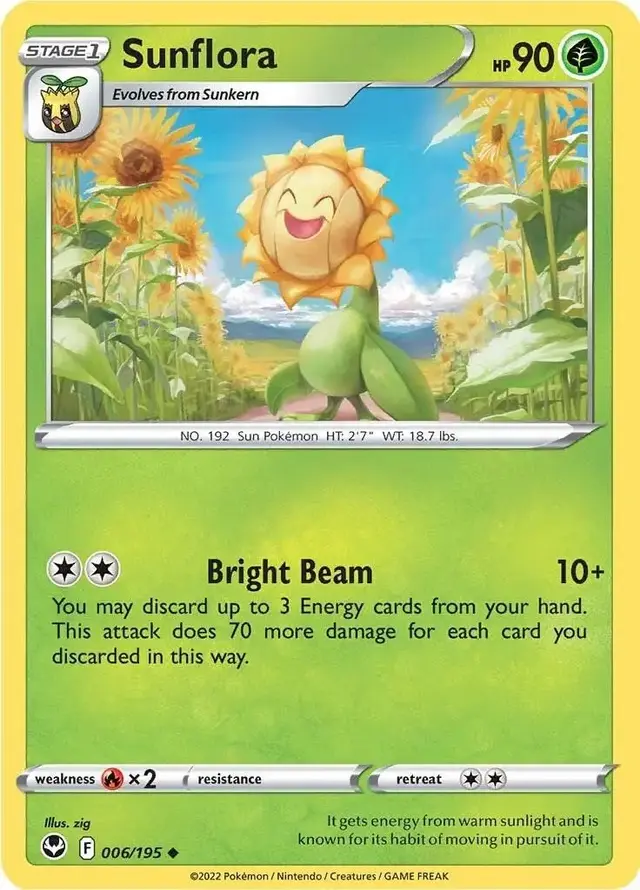 Sunflora - Pokemon Silver Tempest #6