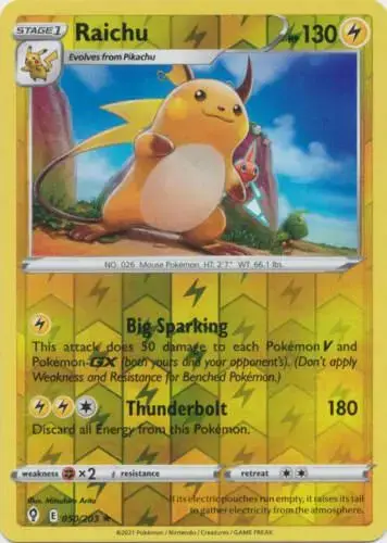 Raichu [Reverse Holo] - Pokemon Silver Tempest #50