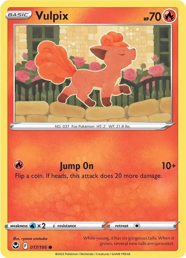 Vulpix - Pokemon Silver Tempest #17