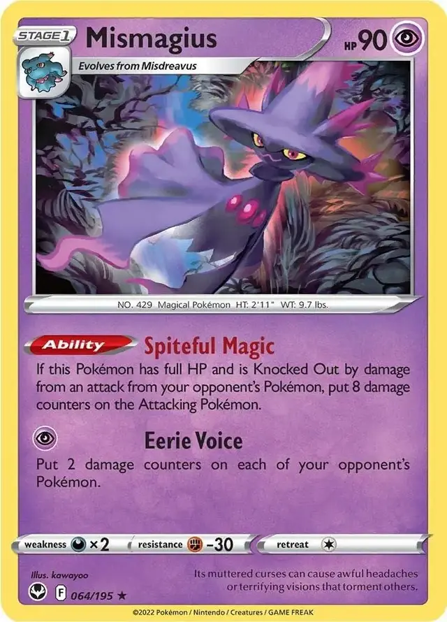 Mismagius - Pokemon Silver Tempest #64