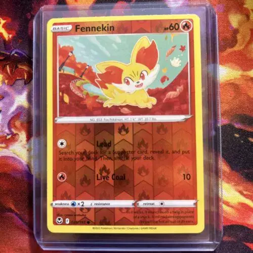 Fennekin [Reverse Holo] - Pokemon Silver Tempest #25