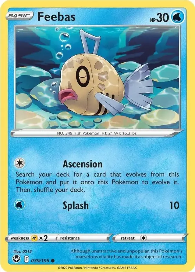 Feebas - Pokemon Silver Tempest #39