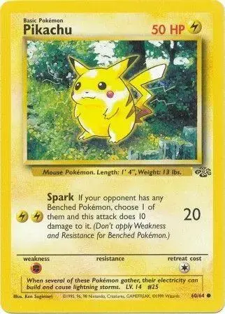 Pikachu - Pokemon Jungle #60