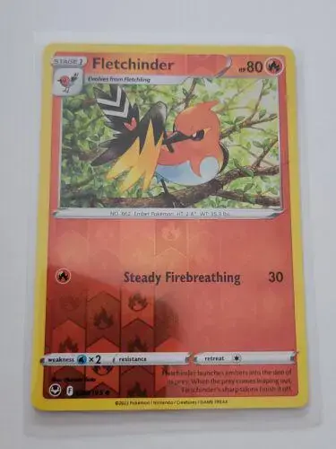 Fletchinder [Reverse Holo] - Pokemon Silver Tempest #28