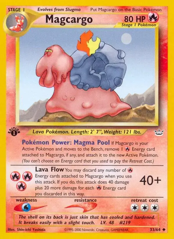 Magcargo [1st Edition] - Pokemon Neo Revelation #33