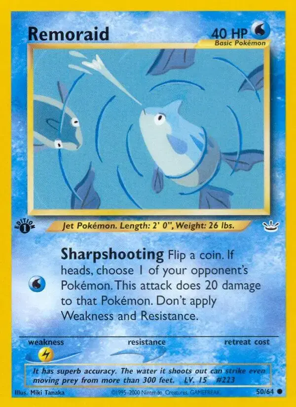 Remoraid [1st Edition] - Pokemon Neo Revelation #50