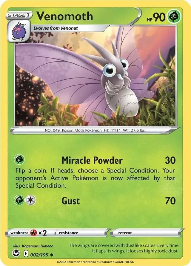 Venomoth - Pokemon Silver Tempest #2