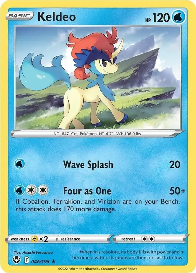 Keldeo - Pokemon Silver Tempest #46