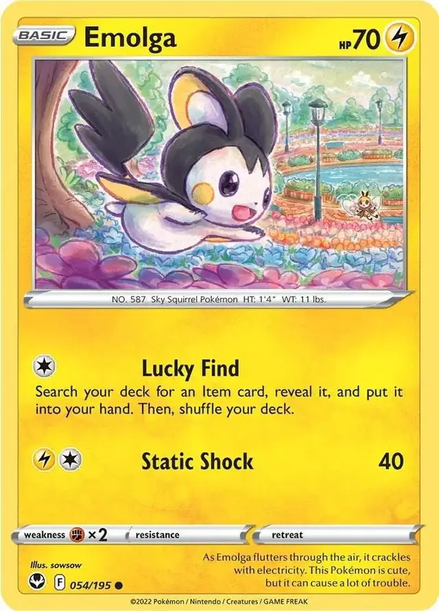 Emolga - Pokemon Silver Tempest #54