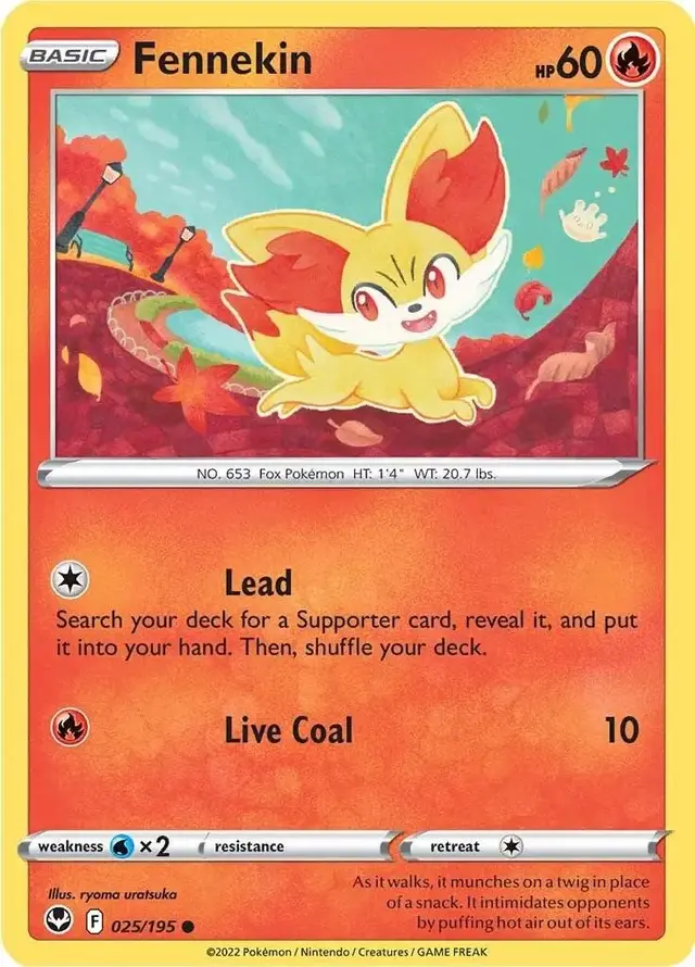 Fennekin - Pokemon Silver Tempest #25