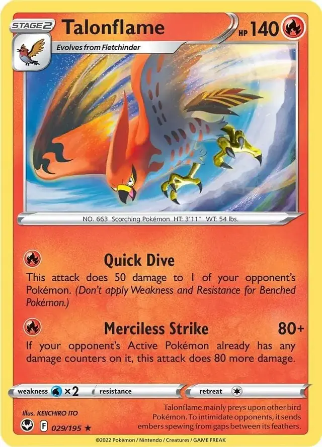 Talonflame - Pokemon Silver Tempest #29