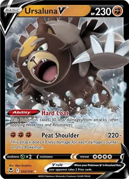 Ursaluna V 102 - Pokemon Silver Tempest