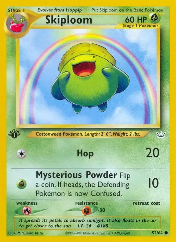 Skiploom [1st Edition] - Pokemon Neo Revelation #52