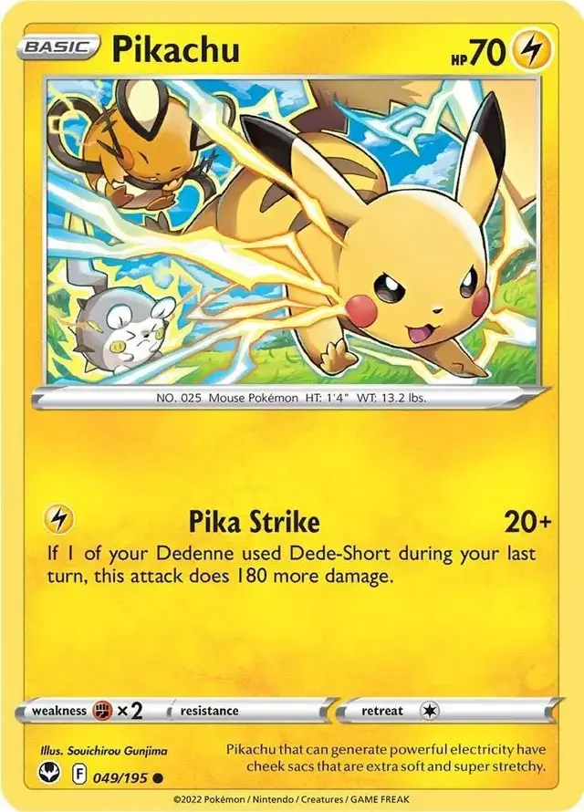 Pikachu - Pokemon Silver Tempest #49