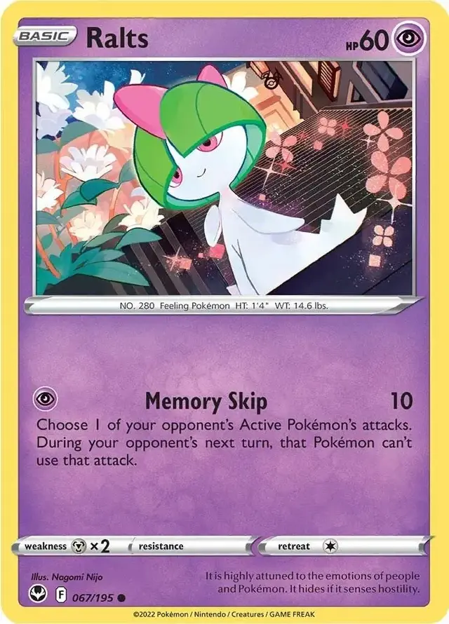 Ralts - Pokemon Silver Tempest #67