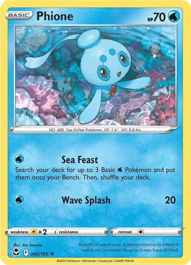 Phione - Pokemon Silver Tempest #45