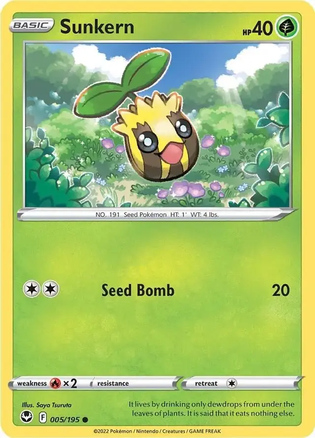 Sunkern - Pokemon Silver Tempest #5