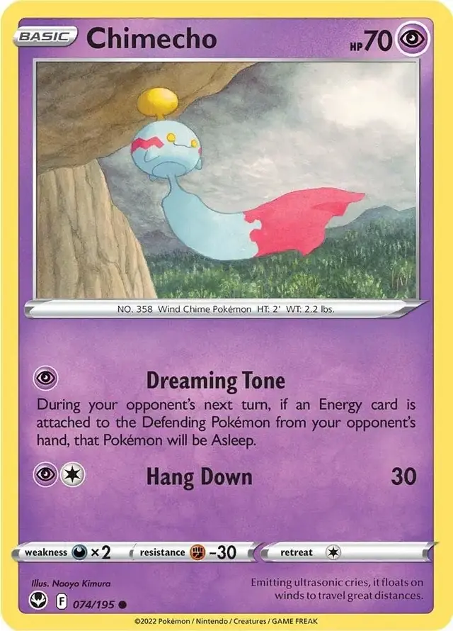 Chimecho - Pokemon Silver Tempest #74