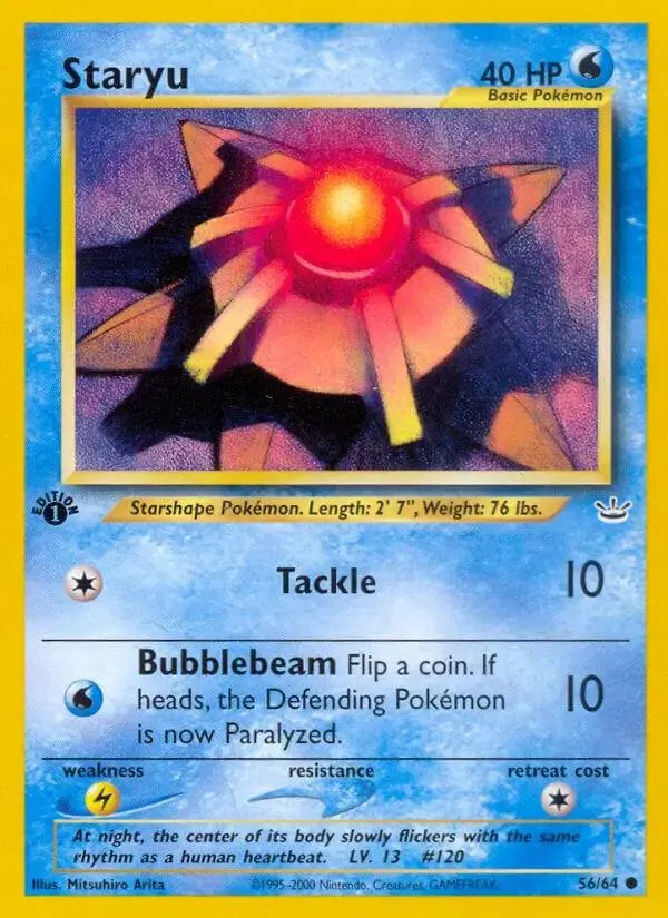 Staryu [1st Edition] - Pokemon Neo Revelation #56