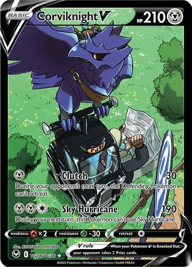 Corviknight V - Pokemon Silver Tempest #TG18