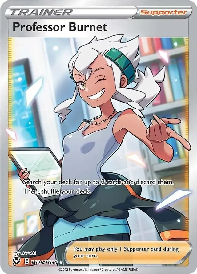 Professor Burnet - Pokemon Silver Tempest #TG26
