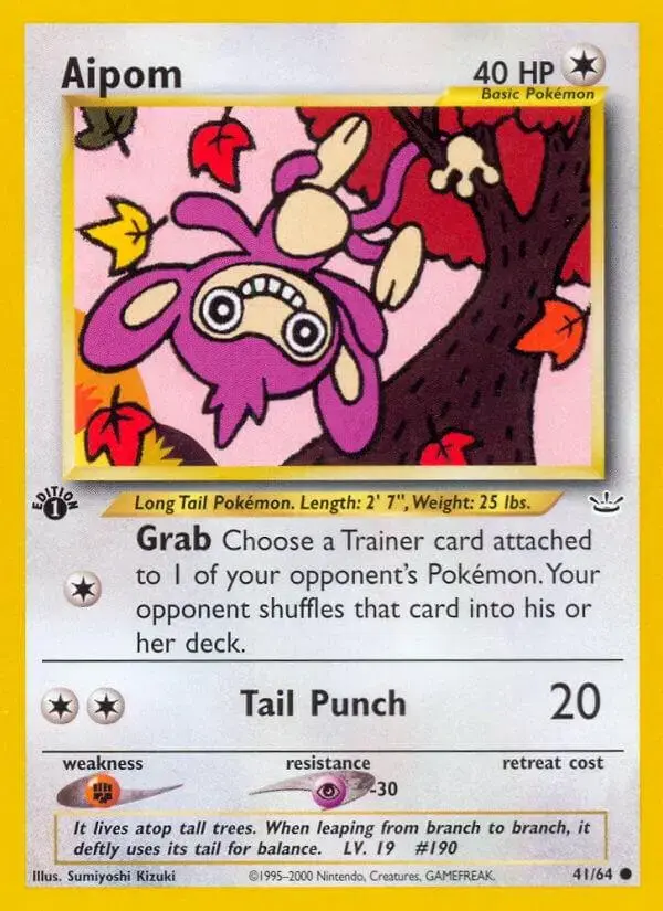 Aipom [1st Edition] - Pokemon Neo Revelation #41