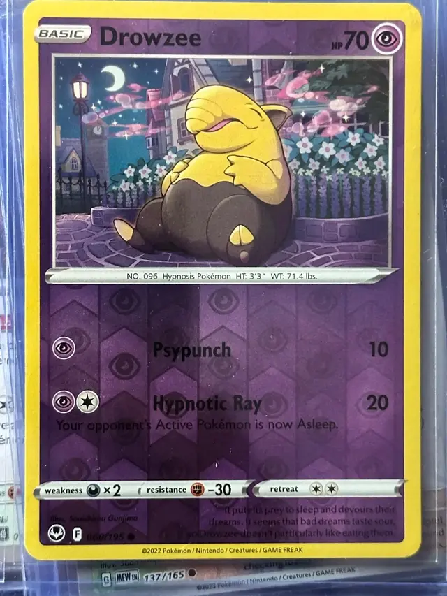 Drowzee [Reverse Holo] - Pokemon Silver Tempest #60