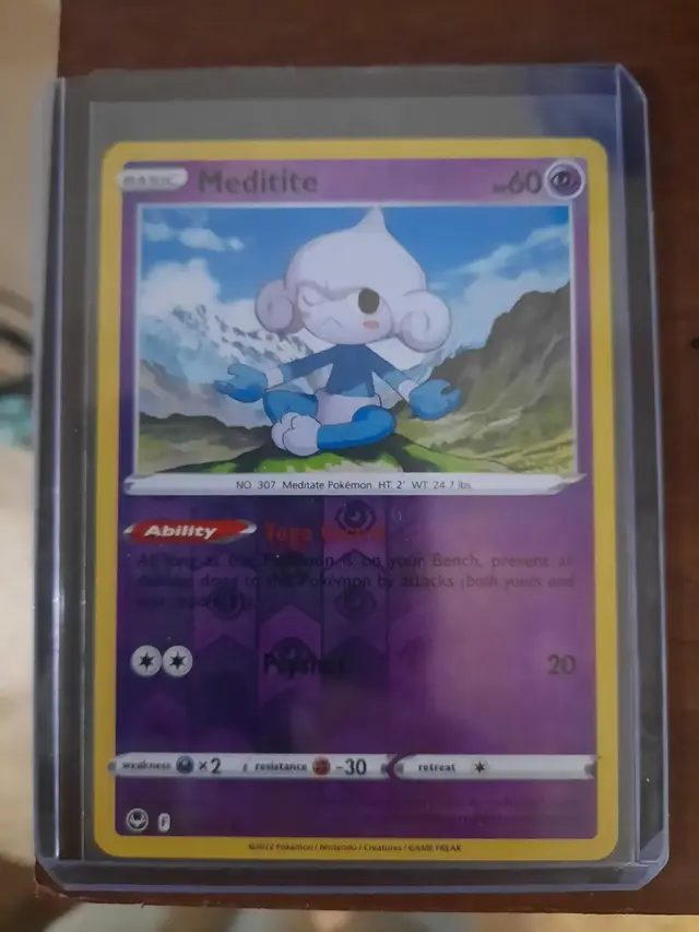 Meditite [Reverse Holo] - Pokemon Silver Tempest #72