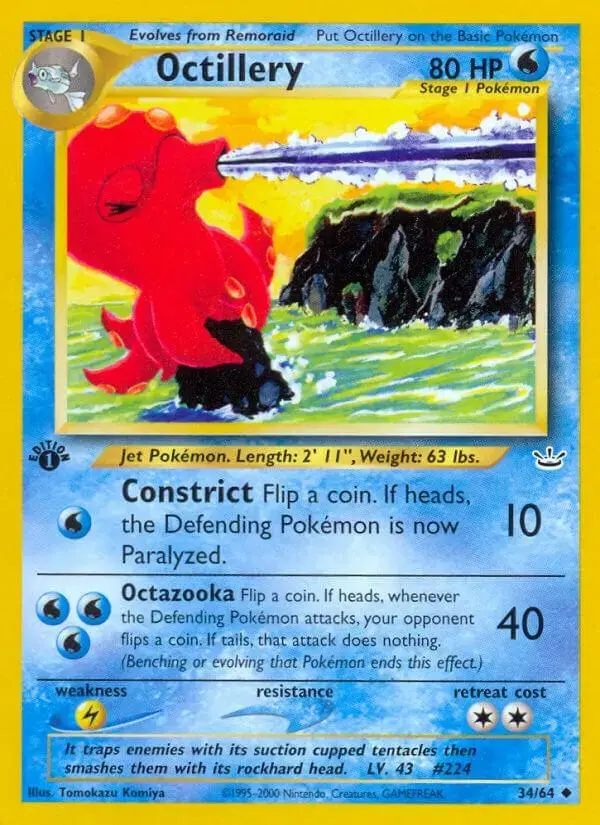 Octillery [1st Edition] - Pokemon Neo Revelation #34